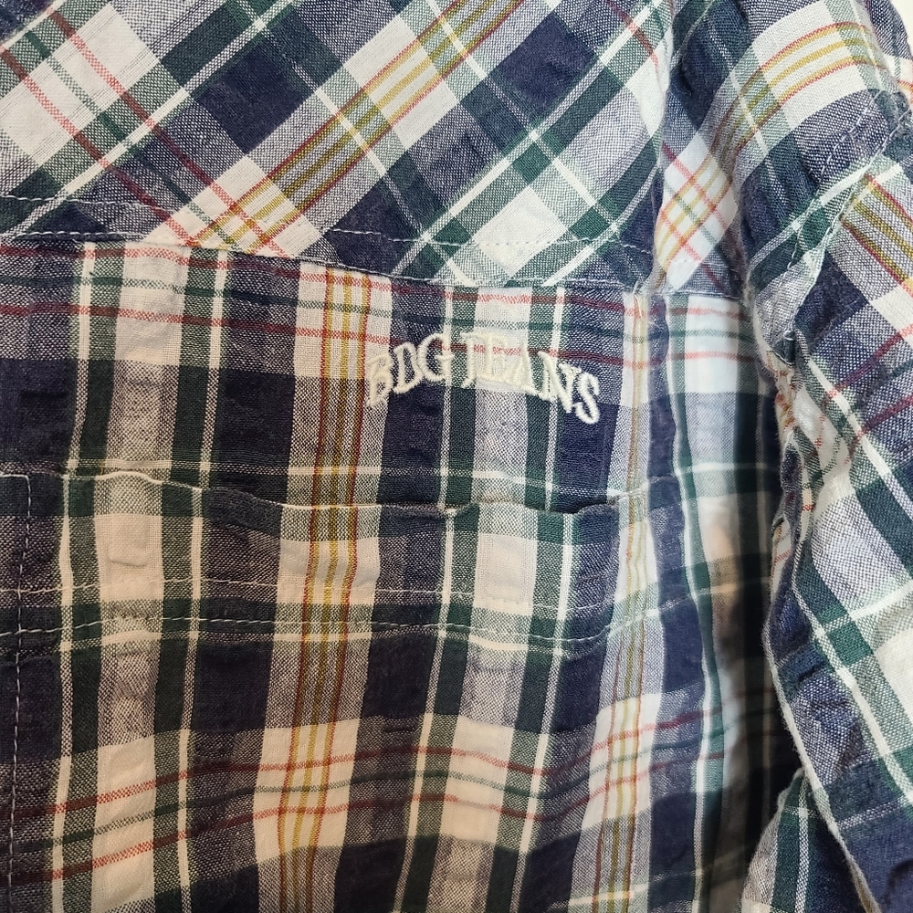 URBAN OUTFITTERS BDG Addison Plaid Checks Semi-crop Button Down Shirt - Picture 6 of 12